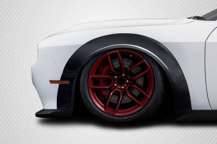 Dodge Challenger Demon Carbon Fiber Wide Fender Flares 116359 thumbnail 2