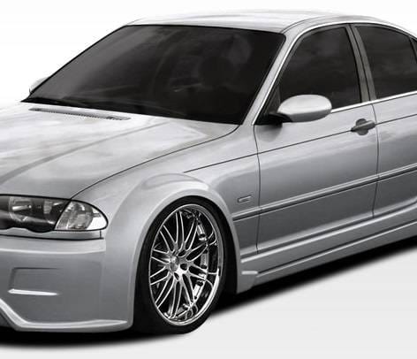 BMW 3 Series 4DR Duraflex I-Design Wide Body Front Fender Flares - 2 Piece - 106514