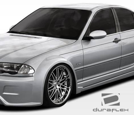 BMW 3 Series 4DR Duraflex I-Design Wide Body Front Fender Flares - 2 Piece - 106514 thumbnail 2
