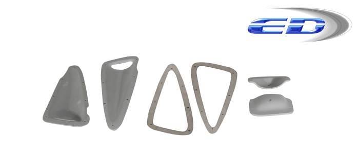 BMW X6 AF-1 Overstock (GFK) Hood Vents 107558 thumbnail 3