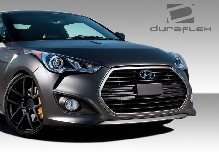 Hyundai Veloster Turbo Look Duraflex Front Body Kit Bumper 108845 thumbnail 2