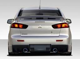 Mitsubishi Lancer Duraflex Evo X V3 Rear Bumper Cover - 1 Piece - 109415