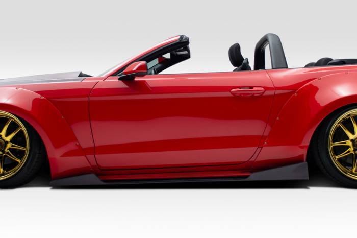 Ford Mustang Duraflex Grid Side Skirts Rocker Panels - 2 Piece - 112565