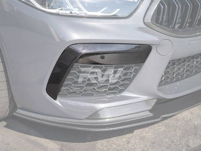 BMW F9X M8 Carbon Fiber Front Bumper Duct Trims bmwf91012