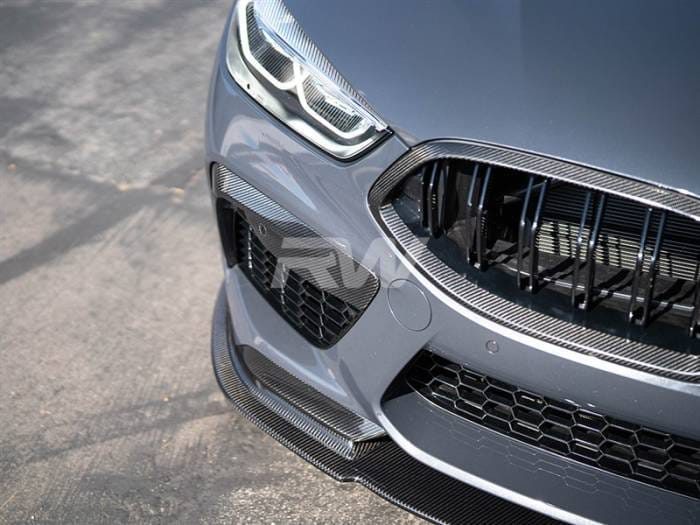 BMW F9X M8 Carbon Fiber Front Bumper Duct Trims bmwf91012 thumbnail 2