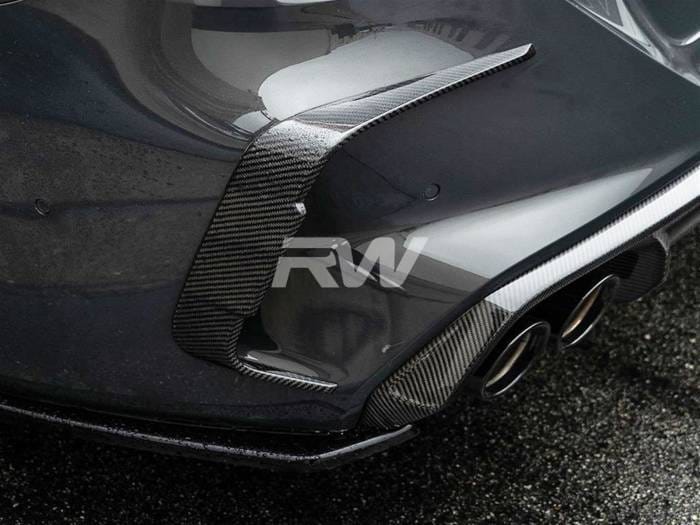 BMW F91/F92 M8 Carbon Fiber Rear Bumper Trims bmwf91016