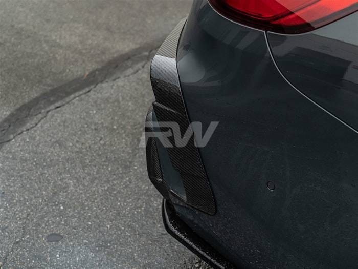 BMW F93 M8 Carbon Fiber Rear Bumper Trims bmwg1603 thumbnail 2