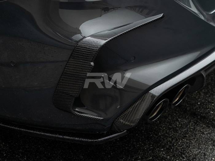 BMW F93 M8 Carbon Fiber Rear Bumper Trims bmwg1603 thumbnail 3