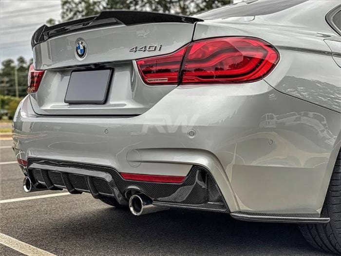 BMW F32 F33 Carbon Fiber Rear Bumper Splitters bmwf32043 thumbnail 2