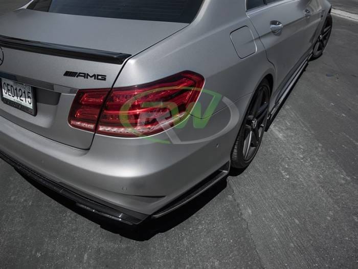 Mercedes W212 E63 14+ CF Rear Bumper Splitters mercw21221 thumbnail 2