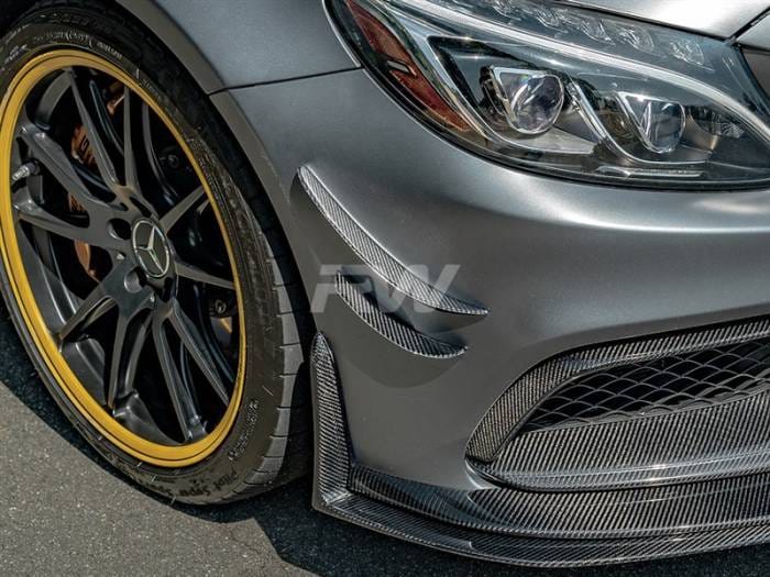 Mercedes W205 C63/C63S Carbon Fiber Canards mercw20559 thumbnail 4