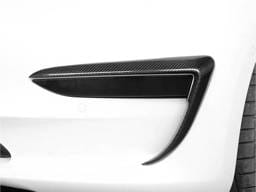 Tesla Model 3 Carbon Fiber Front Bumper Trims tesla017