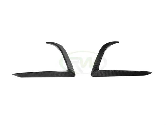 Tesla Model 3 Carbon Fiber Front Bumper Trims tesla017 thumbnail 2