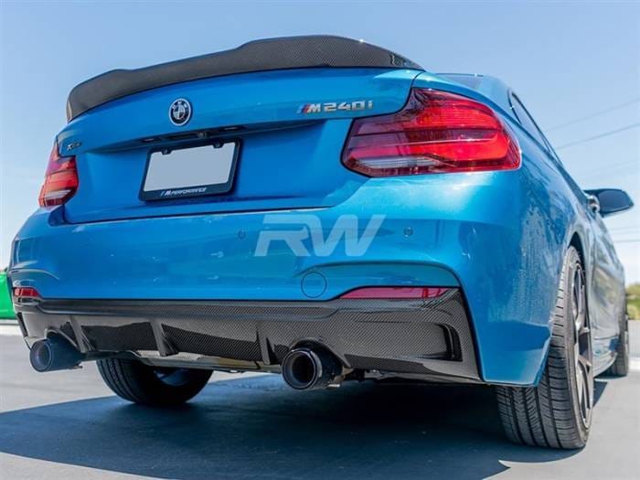 BMW F22 F23 Exotics Style Carbon Fiber Rear Diffuser bmwf22007 thumbnail 2