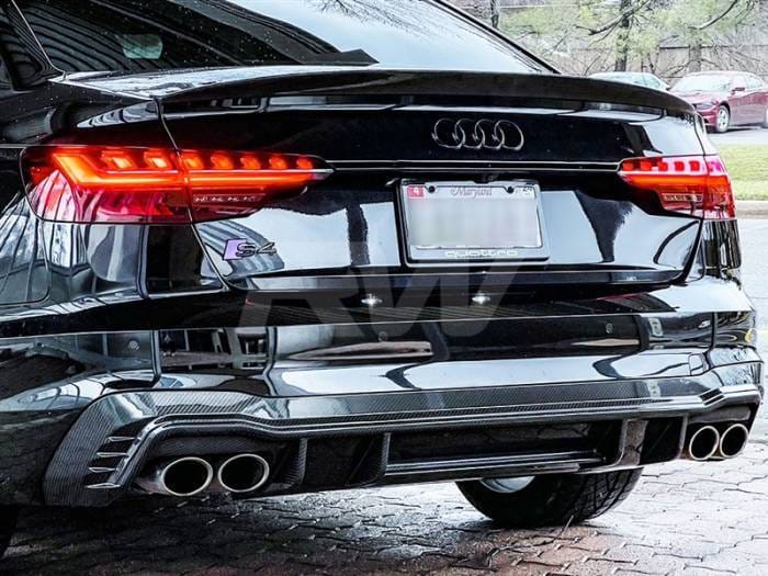 Audi B9 A4 S-Line S4 Carbon Fiber Rear Diffuser audib9a404