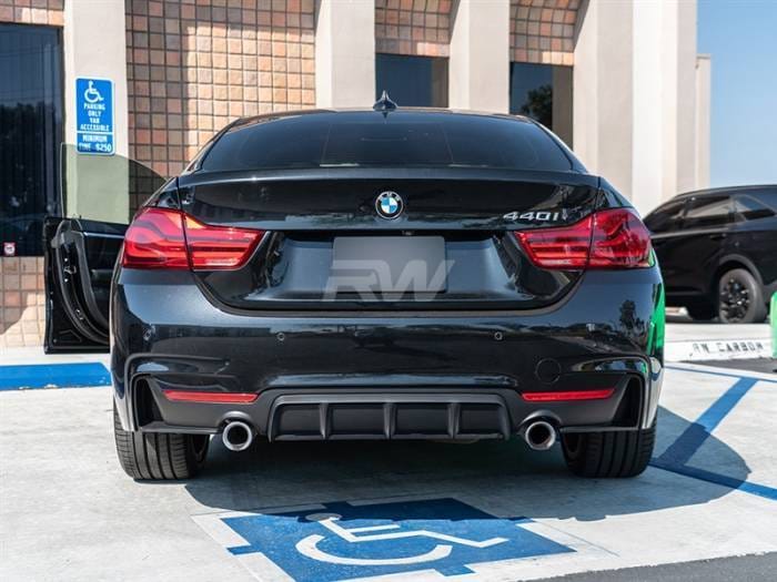 BMW F32 F33 F36 Performance Style Black Diffuser bmwf32017 thumbnail 3