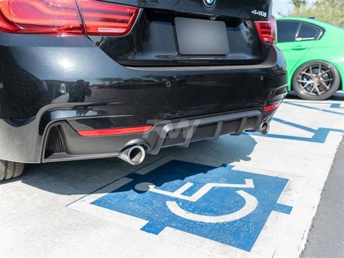 BMW F32 F33 F36 Performance Style Black Diffuser bmwf32017 thumbnail 4