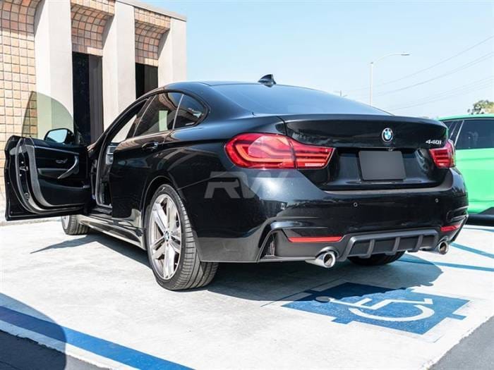 BMW F32 F33 F36 Performance Style Black Diffuser - 428i, 430i bmwf32017-1