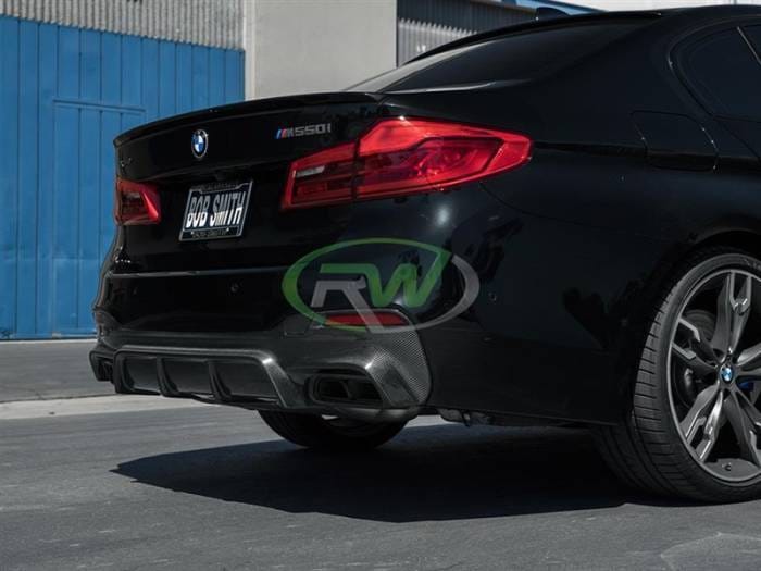 BMW G30 EC Style Carbon Fiber Rear Diffuser bmwg30009 thumbnail 2