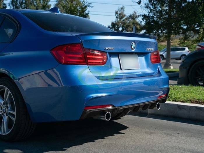 BMW F30 F31 Performance Style Carbon Fiber Diffuser bmwf30008 thumbnail 2