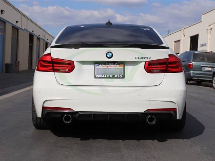 BMW F30 F31 Performance Style Carbon Fiber Diffuser bmwf30008 thumbnail 3