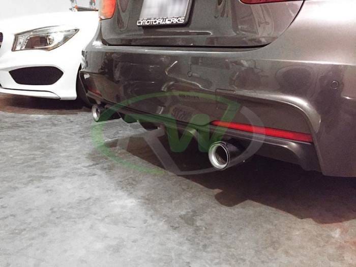 BMW F30 F31 Performance Style Satin Black Diffuser bmwf30027 thumbnail 3