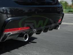 BMW F30/F31 CF Diffuser - Dual Outlet - 335i 340i bmwf30008-2