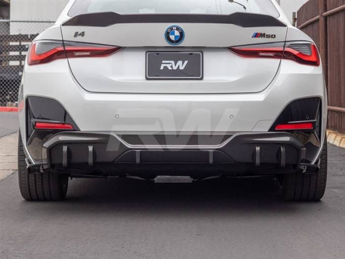 BMW i4 Dry Carbon Fiber Rear Diffuser bmwi4001 thumbnail 2