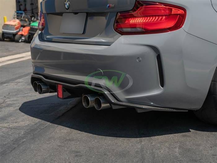 BMW F87 M2 Carbon Fiber Kholen Style Diffuser bmwf8720 thumbnail 4