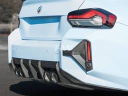 BMW G87 M2 RWS Carbon Fiber 3 Piece Rear Diffuser bmwg8708