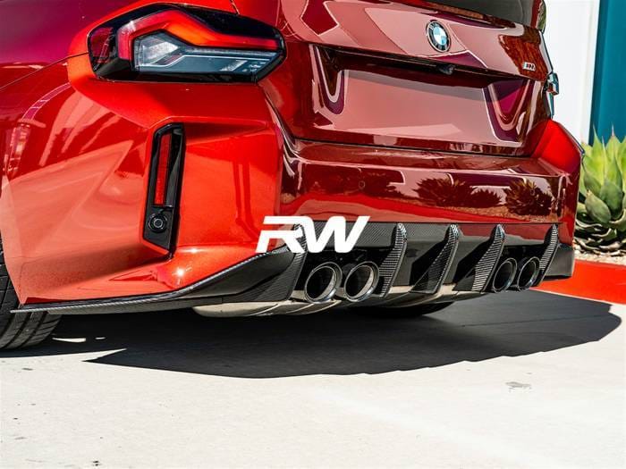 BMW G87 M2 RWS Carbon Fiber 3 Piece Rear Diffuser bmwg8708 thumbnail 4