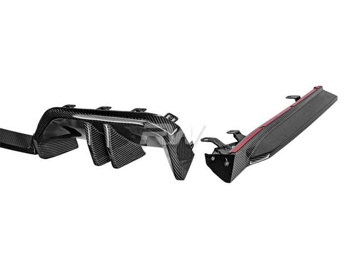BMW G60 5-Series Carbon Fiber Rear Diffuser bmwg6010 thumbnail 2