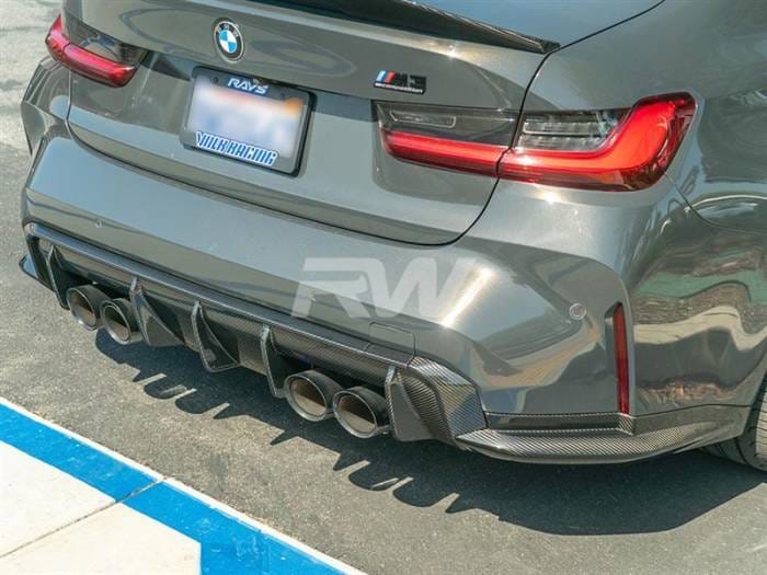 BMW G80 M3 OEM Style Carbon Fiber Diffuser Sides bmwg80015 thumbnail 2