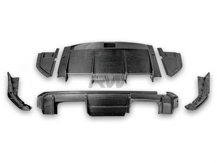 BMW G82 G83 M4 Carbon Fiber GTX Diffuser+Undertray bmwg8x031 thumbnail 6
