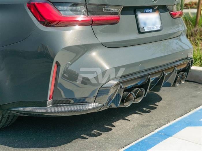 BMW G80 M3 OEM Style Carbon Fiber Diffuser bmwg8003 thumbnail 3
