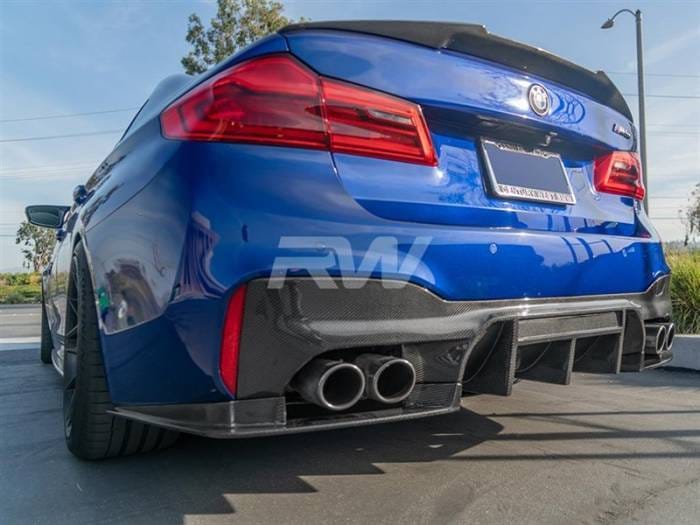 BMW F90 M5 RWS Carbon Fiber Rear Diffuser bmwf9016