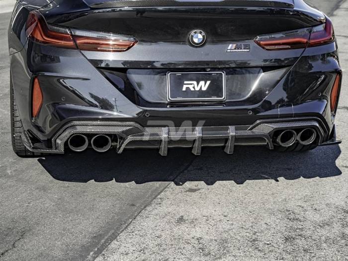 BMW F91 F92 F93 M8 SQ Style Carbon Fiber Diffuser bmwF91014