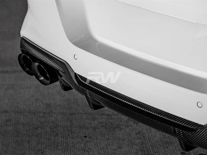 BMW F91 F92 F93 M8 OE Style Carbon Fiber Diffuser bmwf9105 thumbnail 3