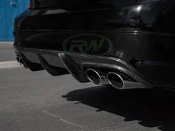 Mercedes W204 C63 Arkym Style Carbon Fiber Diffuser mercw20418
