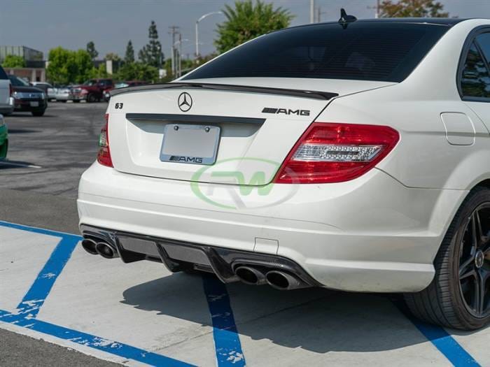 Mercedes W204 C63 Arkym Style Carbon Fiber Diffuser mercw20418 thumbnail 2