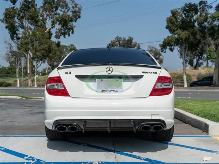 Mercedes W204 C63 Arkym Style Carbon Fiber Diffuser mercw20418 thumbnail 3