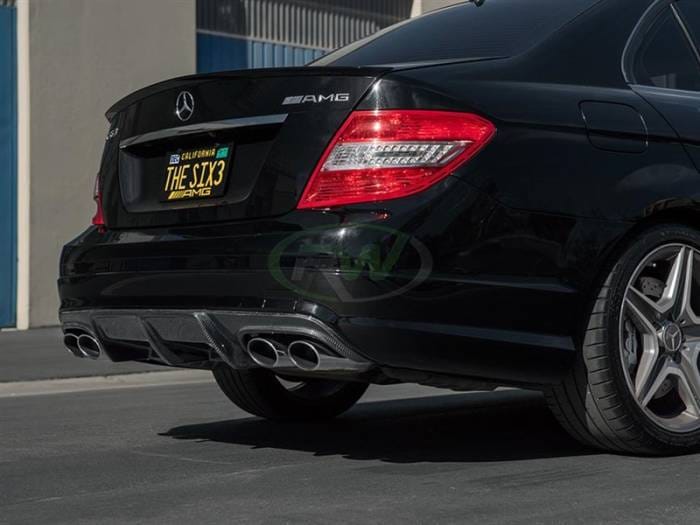 Mercedes W204 C63 Arkym Style Carbon Fiber Diffuser mercw20418 thumbnail 5
