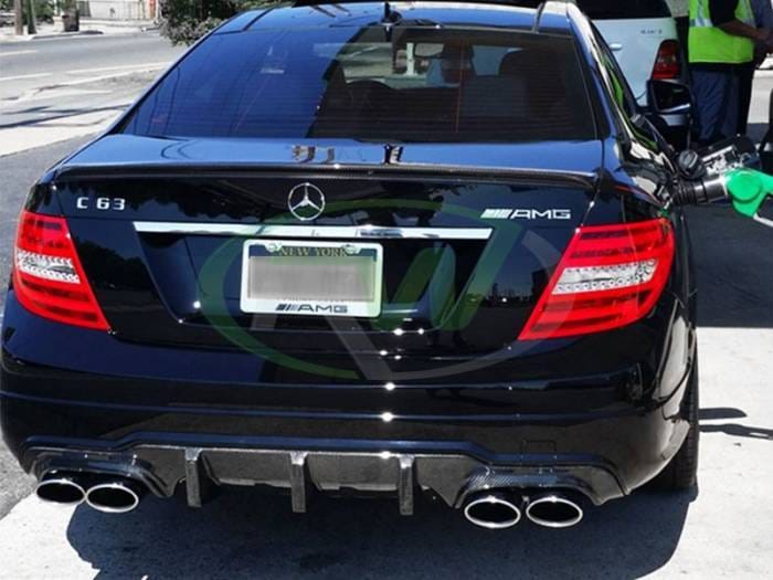 Mercedes C63 AMG Big Fin Carbon Fiber Diffuser mercw20409 thumbnail 4