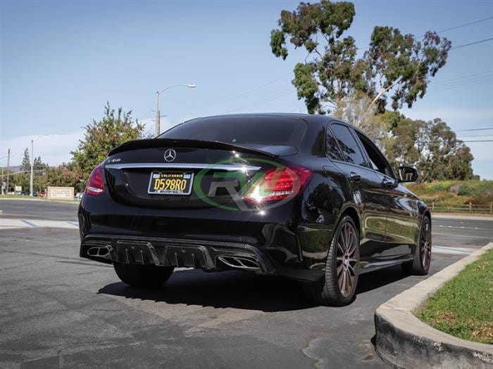 Mercedes W205 BRS Style Carbon Fiber Diffuser mercw20513 thumbnail 5