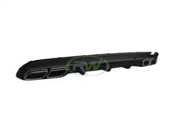 Mercedes C-Class Rear Diffuser Conversion Kit w/ Chrome Tips mercw20532-chrome