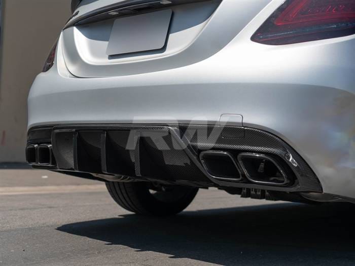 Mercedes W205 C63/C63S Sedan 19+ DTM CF Diffuser mercw20541