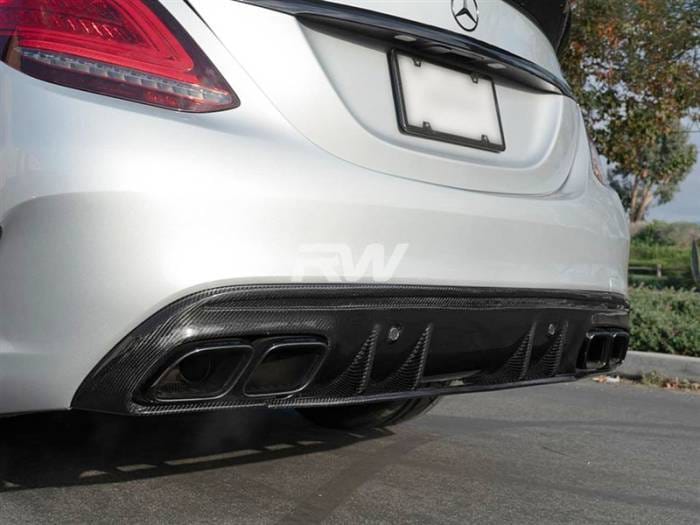 Mercedes W205 C63/C63S Sedan 19+ CF Diffuser mercw20543