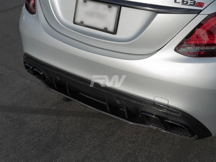 Mercedes W205 C63/C63S Sedan 19+ CF Diffuser mercw20543 thumbnail 2