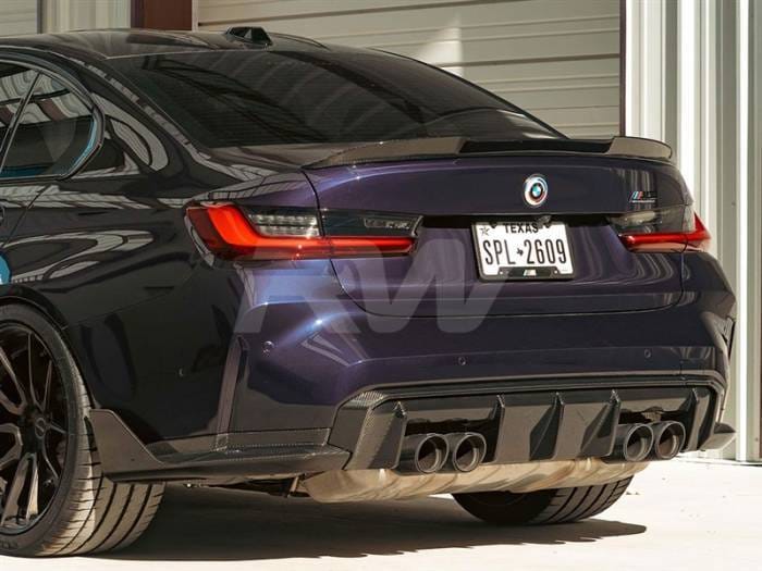 BMW G8X M3 M4 Carbon Fiber Outer Diffuser Trim bmwg80016 thumbnail 4