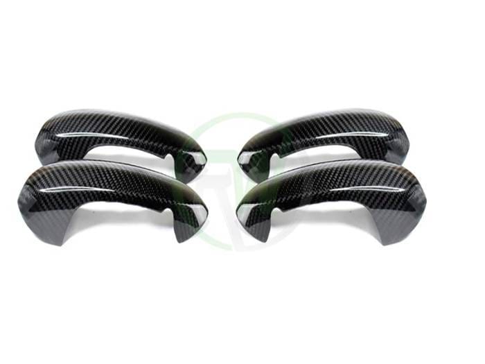 BMW Carbon Fiber Door Handle Trim Set bmwf97017 thumbnail 3